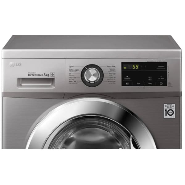 Machine à laver LG 8Kg-1200Tr frontale silver (FH2J3TNG5P) Machine à laver LG 8Kg-1200Tr frontale silver (FH2J3TNG5P)